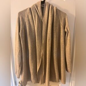 Evolution by Cyrus. Vaida Back Detail Shawl Cardigan. Size XL. Beige.